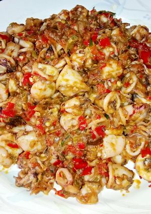 Foto resep Cumi Bumbu Rarang khas Lombok Timur