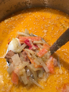 A picture of Chokoes soup (Lodeh).
