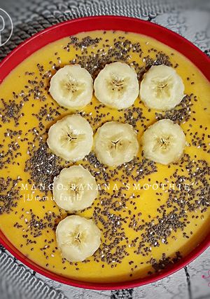 Foto resep Mango banana smoothie
