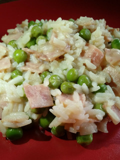 Una foto de Risotto de jamón