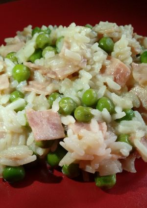 Una foto de Risotto de jamón