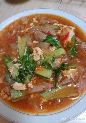 Foto resep Seblak kwetiaw bakso pedas mantap