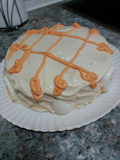 Una foto de Tarta salada de tortitas