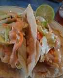 Tacos de atún tipo baja