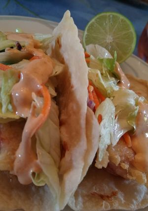 Una foto de Tacos de atún tipo baja