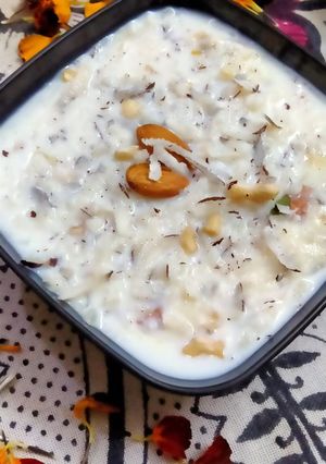 A picture of Indian Rice Pudding.