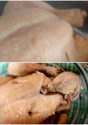 A picture of My Small Steamed Chicken 😘.