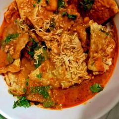 A picture of Egg chila curry.