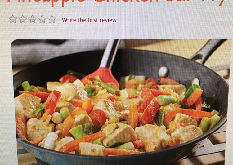 Steps to Prepare Perfect Pineapple Chicken Stir Fry