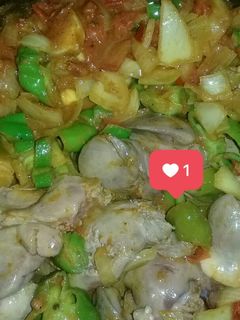 صورة لوصفة كبده بالخضار🌷