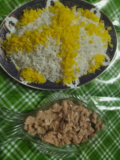 عکسی از دستور برنج و تن ماهی