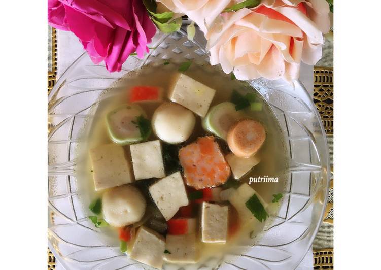 Sop tahu seafood