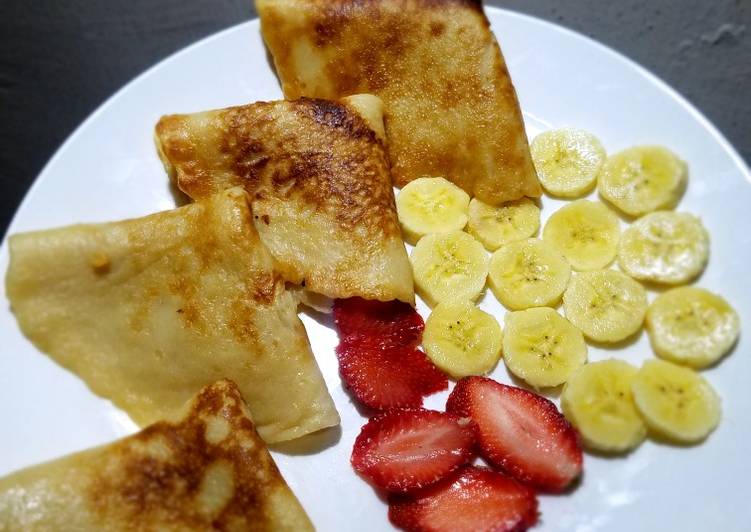 Simple Way to Make Homemade Light crepes