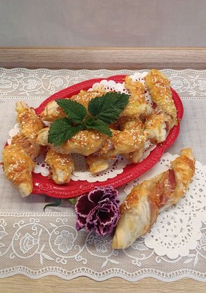 Sajtos-baconos leveles rudak recept fotója