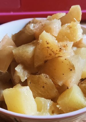 Une photo de Papillote de fruits aux épices