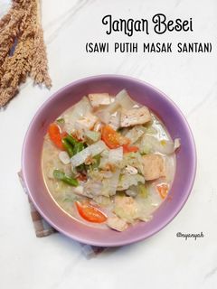 Foto resep Jangan Besei (sawi putih masak santan)