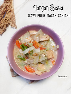 Foto resep Jangan Besei (sawi putih masak santan)