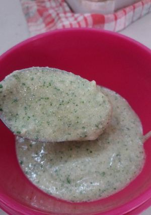 Foto resep MPASI 8 Bulan, Nasi Salmon Tahu Daun kelor (Menu 4 Bintang)