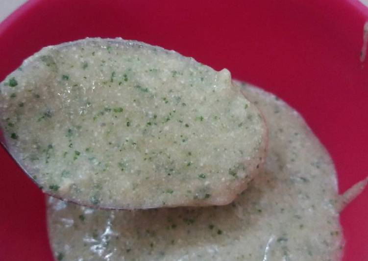 Cara Membuat MPASI 8 Bulan, Nasi Salmon Tahu Daun kelor (Menu 4 Bintang) yang Enak