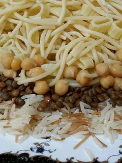 صورة لوصفة الكشري المصري 😍😍