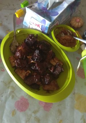 Foto resep Iga madu bakar teplon simple