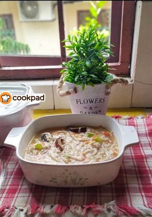 Gambar Sup jejari Ketam Cendawan Shiitake