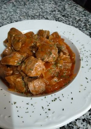 Una foto de Estofado de carne al pimentón