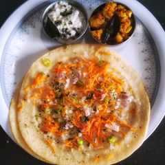 A picture of Mixed dal lentil dosa.