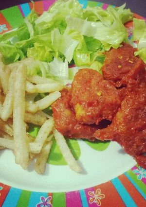 Una foto de Tiras de pollo o boneless Buffalo Spicy