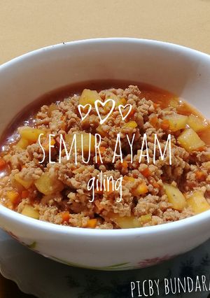 Foto resep MPASI 1+ Semur Ayam Giling