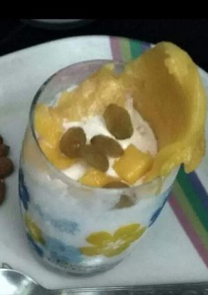 A picture of Mango shake.