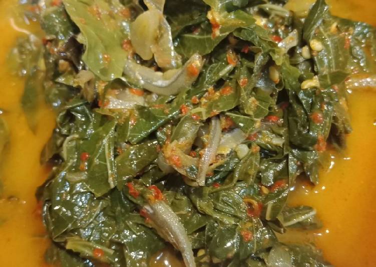 Cara Gampang Menyiapkan Sayur daun singkong masak santan yang Sempurna