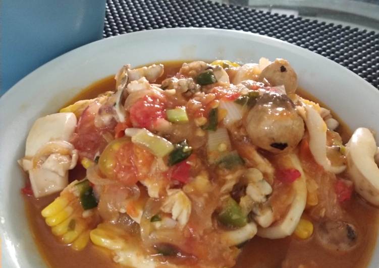 Resep Cumi Pedas Manis Rame yang sempurna