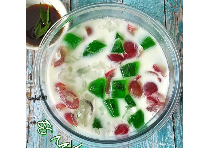 Resep Es nutrijel kuah susu santan oleh Saomi Mayhai - Cookpad