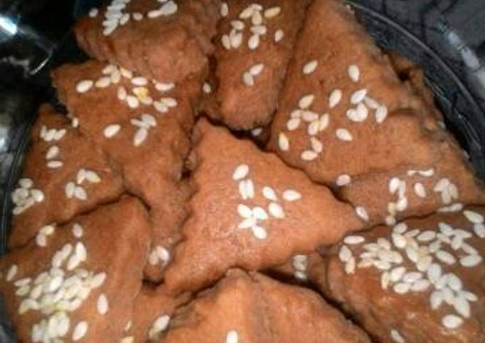 Cookies kentang coklat wijen putih