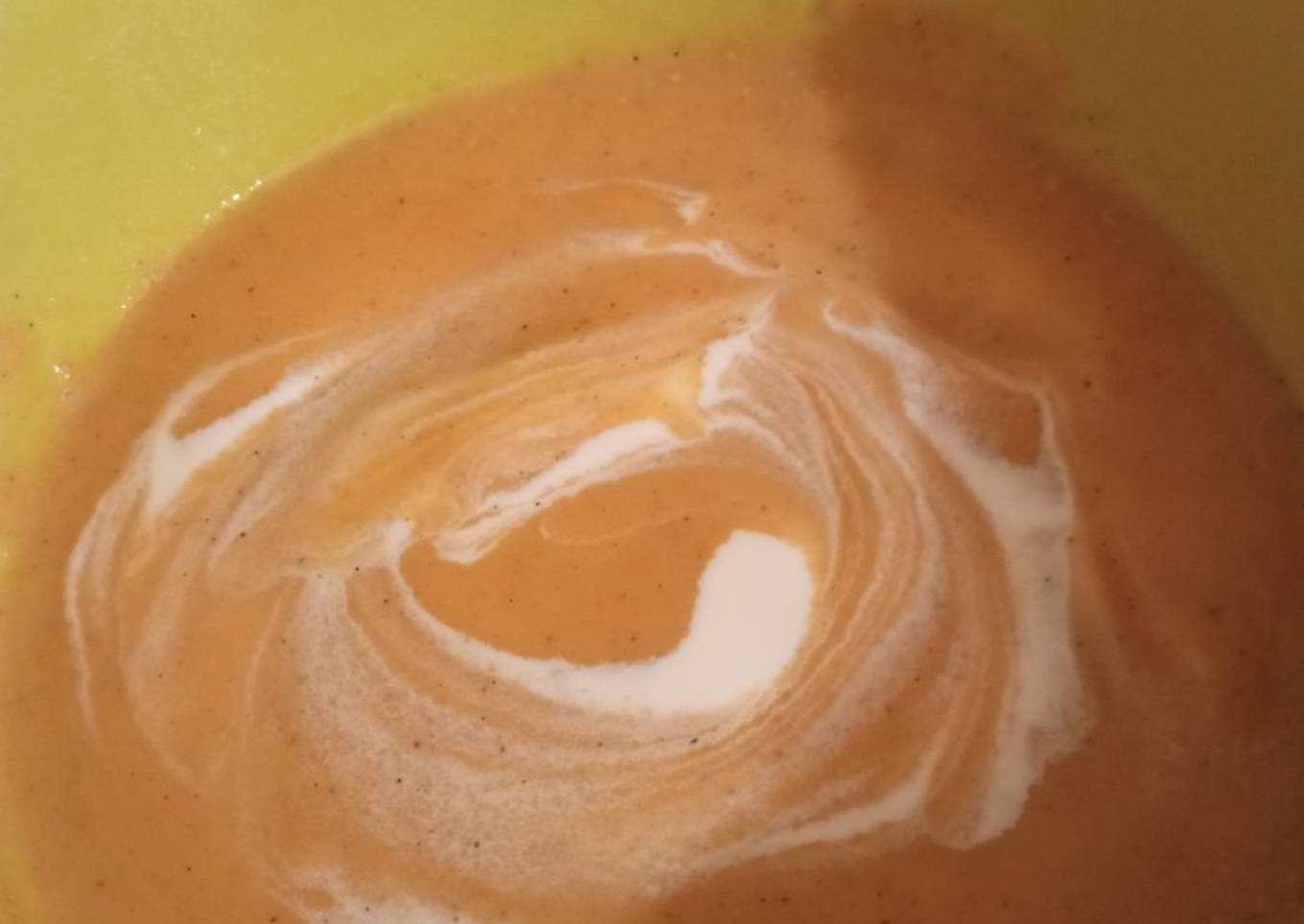 Velouté de panais carottes cannelle