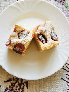 Epres pudingos süti 🍓 recept fotója