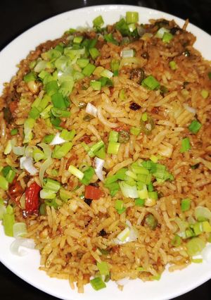 A picture of Sezwan fried rice.