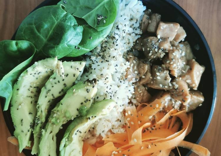 Poké bowl au saumon à ma facon #healthy #detox