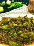 Hari mirchon ka salan