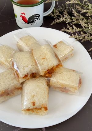 Foto resep 177.Lemper isi abon sapi tanpa daun pisang