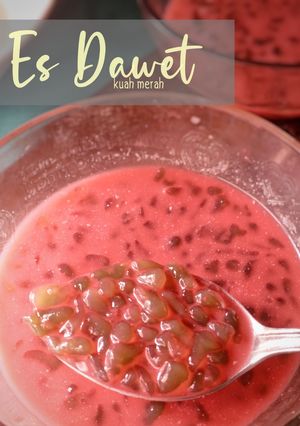 Foto resep Es Dawet Kuah merah