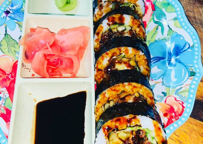 Homemade Spider Sushi Roll