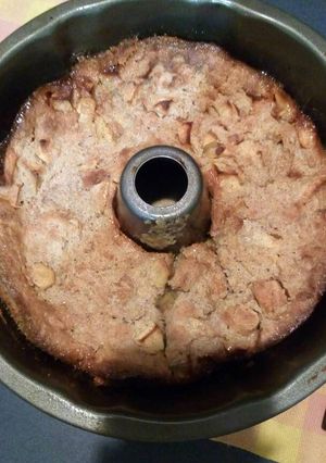 Una foto de Budín de manzanas verdes y limón