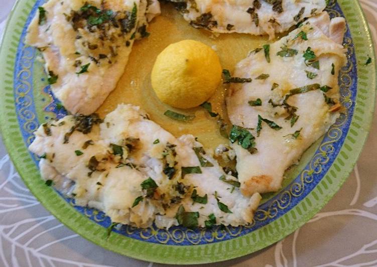 Filetti light di platessa al limone