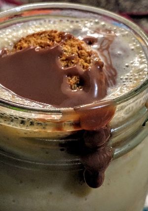 Una foto de BATIDO De Granola con Durazno🍑 y Guineos🍌...!