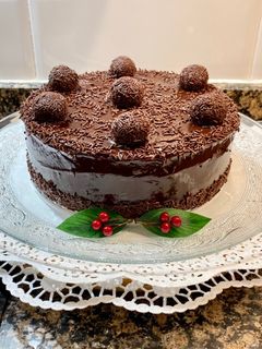 Una foto de Tarta de zanahoria con trufas de leche condensada
