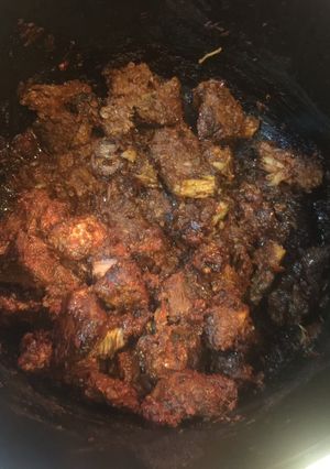 A picture of Carne Adovada.