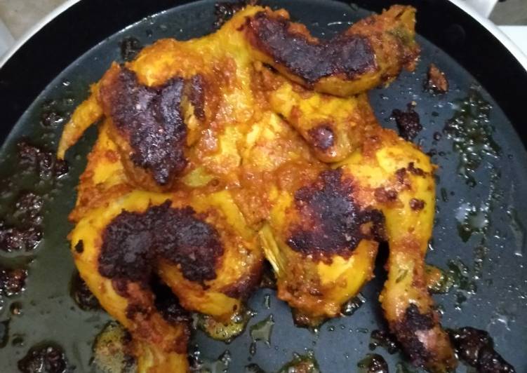 Cara Gampang Menyiapkan Ayam bekakak bakar teflon anti gagal, Enak