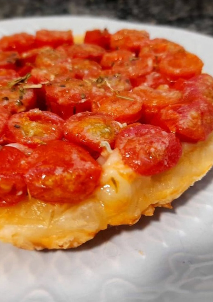 Una foto de Tatin de tomates cherry